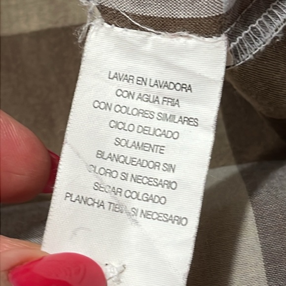 Gotcha PLAID Shirt TAN BLUE BEIGE Button up Short Sleeve Casual Y2K 90s mens XL - Picture 8 of 10